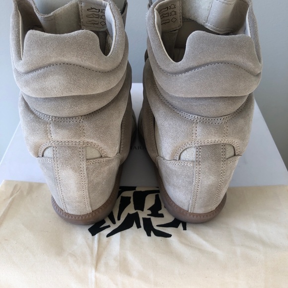 Brand new ISABEL MARANT 
bekett leather wedge sneakers - Picture 4 of 12